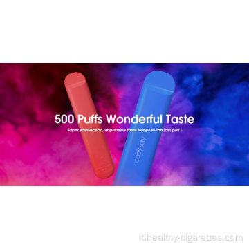 Atomizzatori di qualità Amazing Flavor Coolplay 500 sbuffi